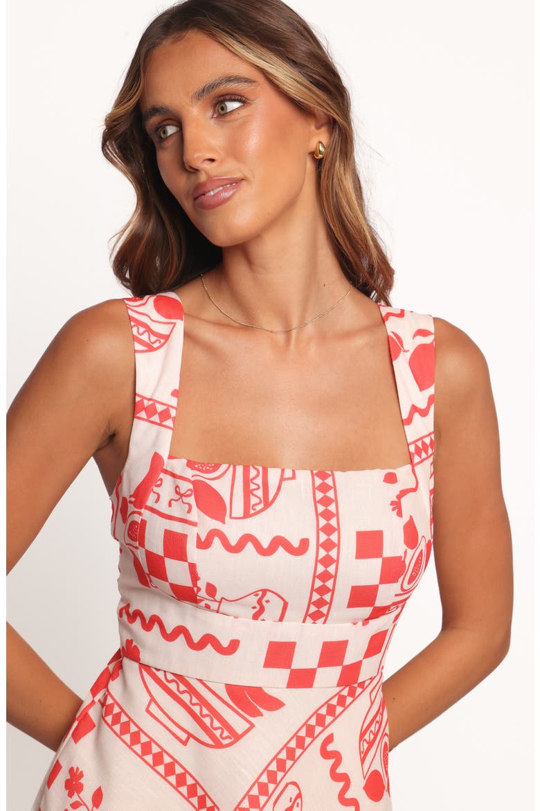 Sloan Allover Print Minidress, Alternate, color, RED PRINT