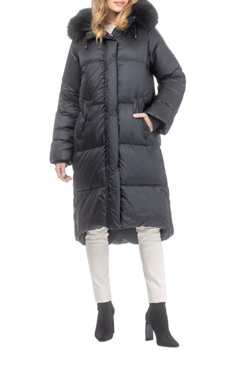 Apres-Ski Long Parka with Detachable Toscana Lamb Hood Trim