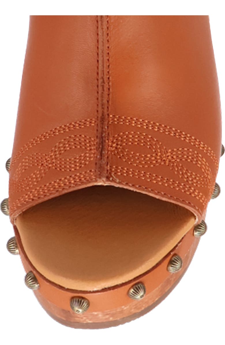 Dingo Clover Slingback Platform Sandal, Alternate, color, Russet