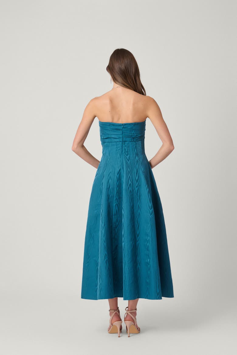 Midnight Moire Watson Dress, Alternate, color, Topaz