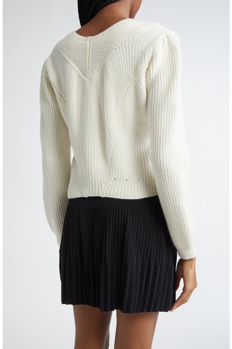 The Alpine Wool Rib Cardigan, Alternate, color, OFF WHITE