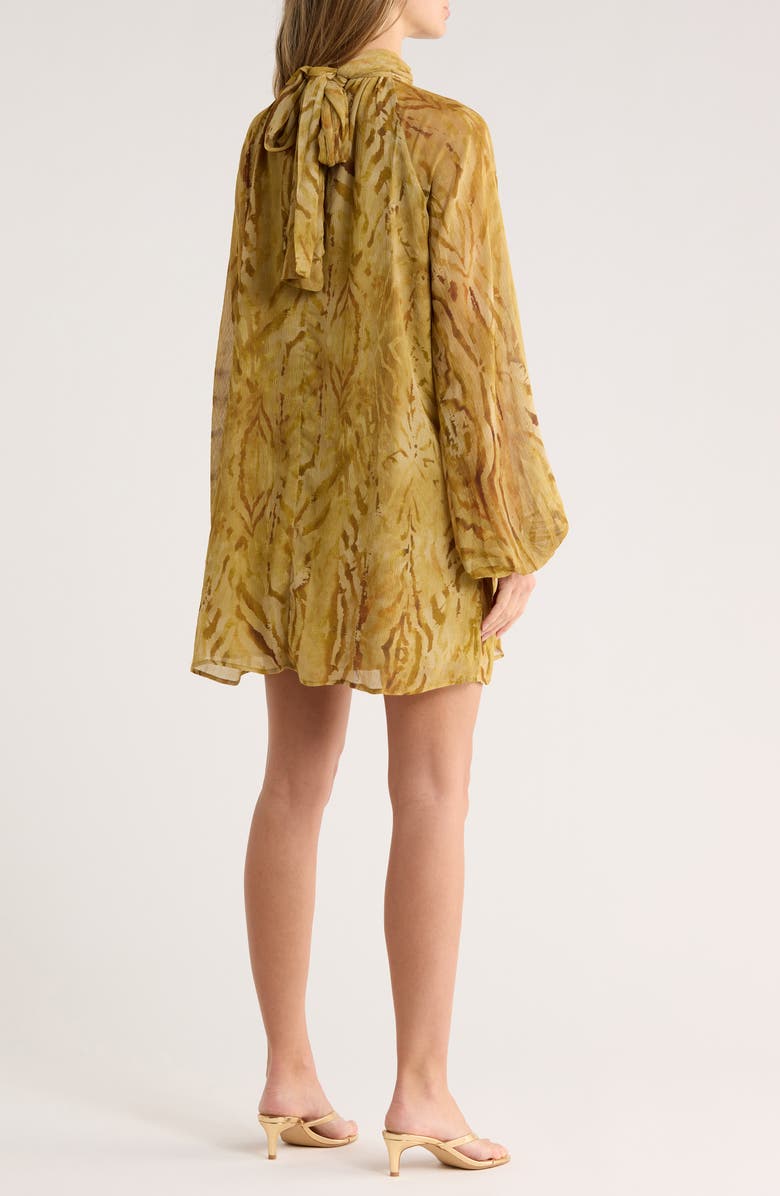 matty m. Evelyn Long Sleeve Dress, Alternate, color, Mustard