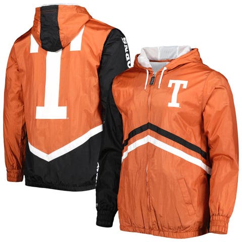 Men's Mitchell & Ness Texas Orange Texas Longhorns Undeniable Full-Zip Windbreaker Jacket