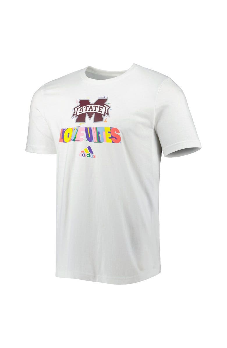 adidas Men's adidas White Mississippi State Bulldogs Pride Fresh T-Shirt, Alternate, color, White