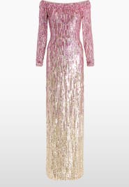 Jenny Packham Marnie Sequin Maxi Dress