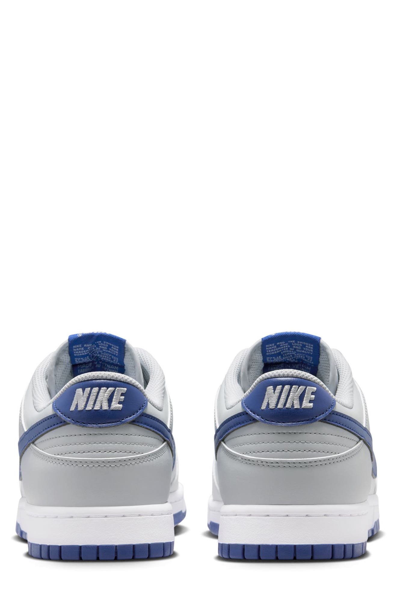 Dunk Low Basketball Sneaker, Alternate, color, WHITE/ DEEP ROYAL
