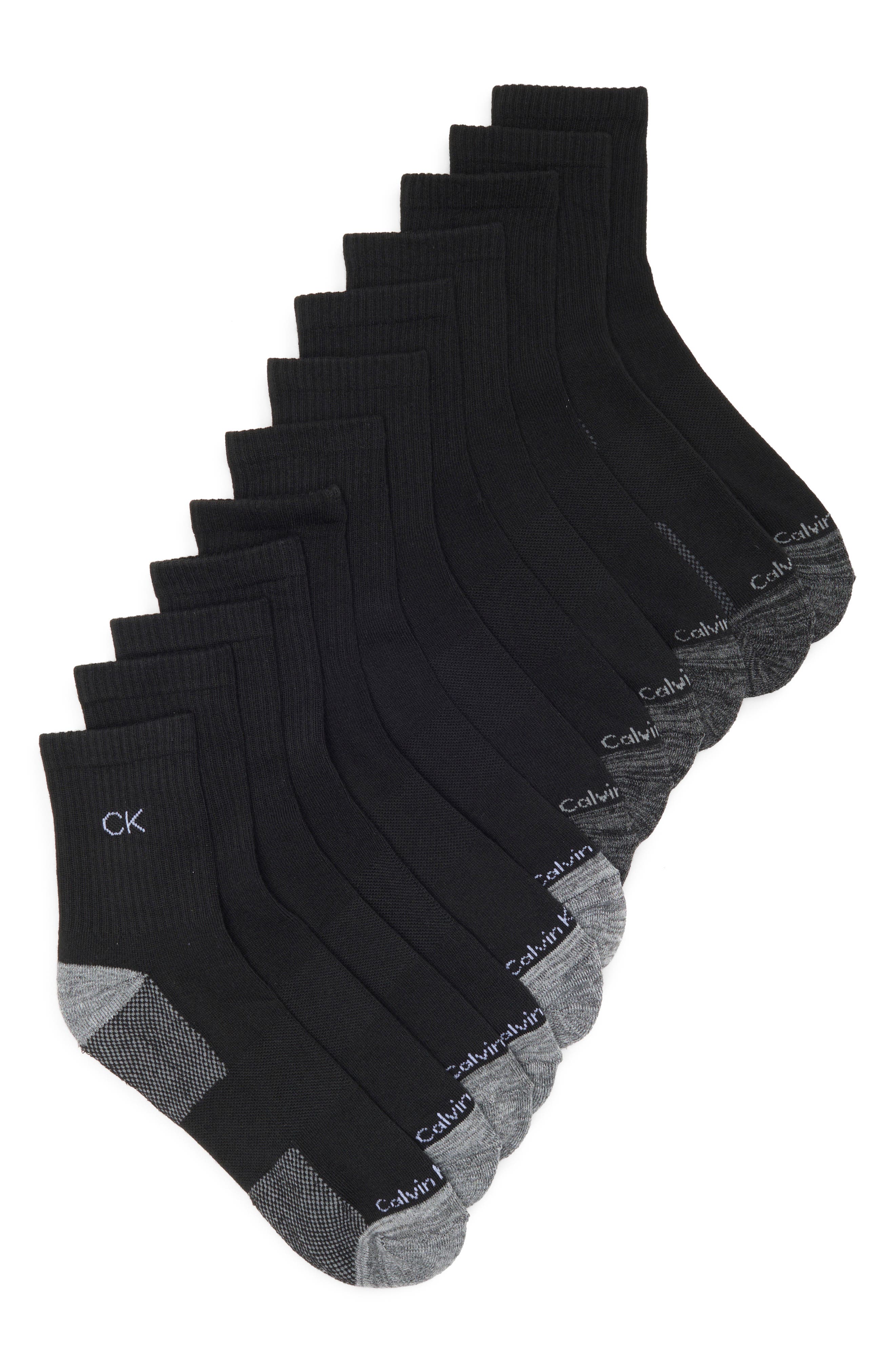 6-Pack Cushion High Quarter Socks