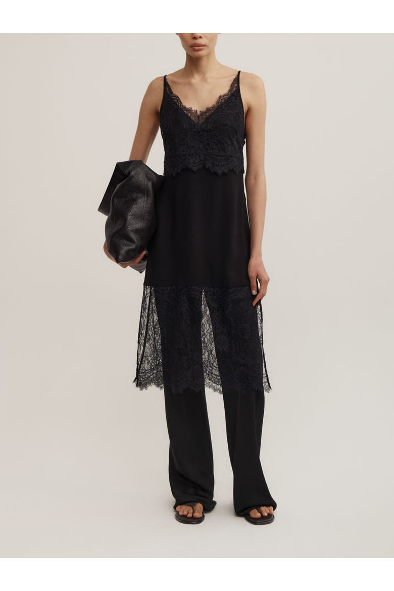Longline Lace Tunic, Alternate, color, Black
