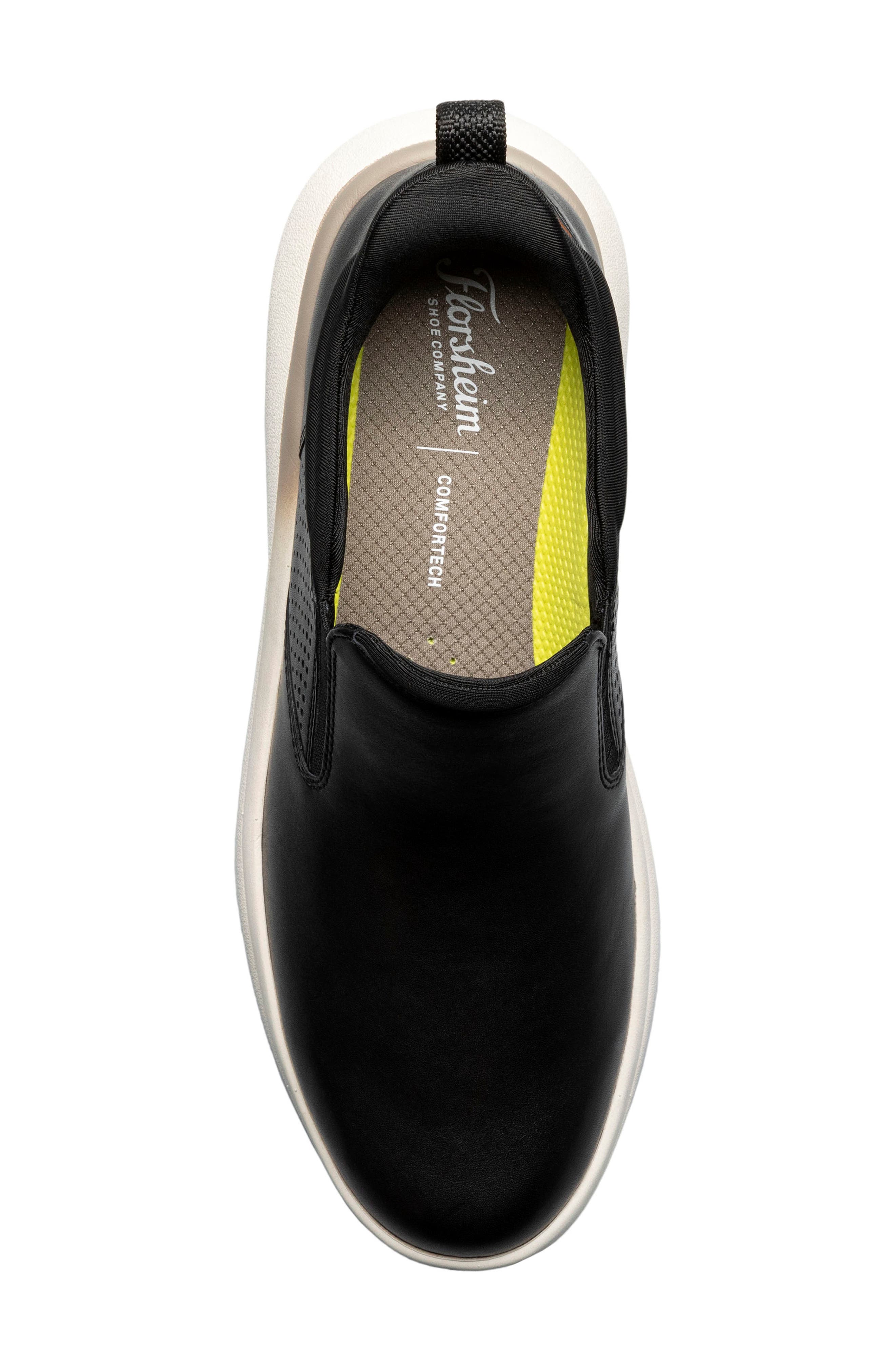 Florsheim Fleet Plain Toe Sneaker, Alternate, color, Black