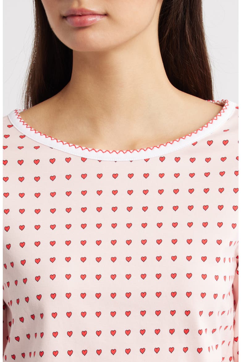 Ellie Print Pima Cotton Pajamas, Alternate, color, BLUSH