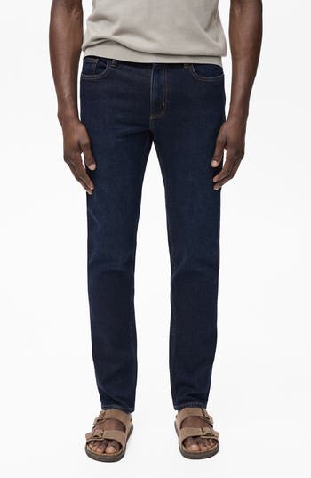 MANGO Jan Slim Fit Jeans in Open Blue at Nordstrom Rack, Size 29