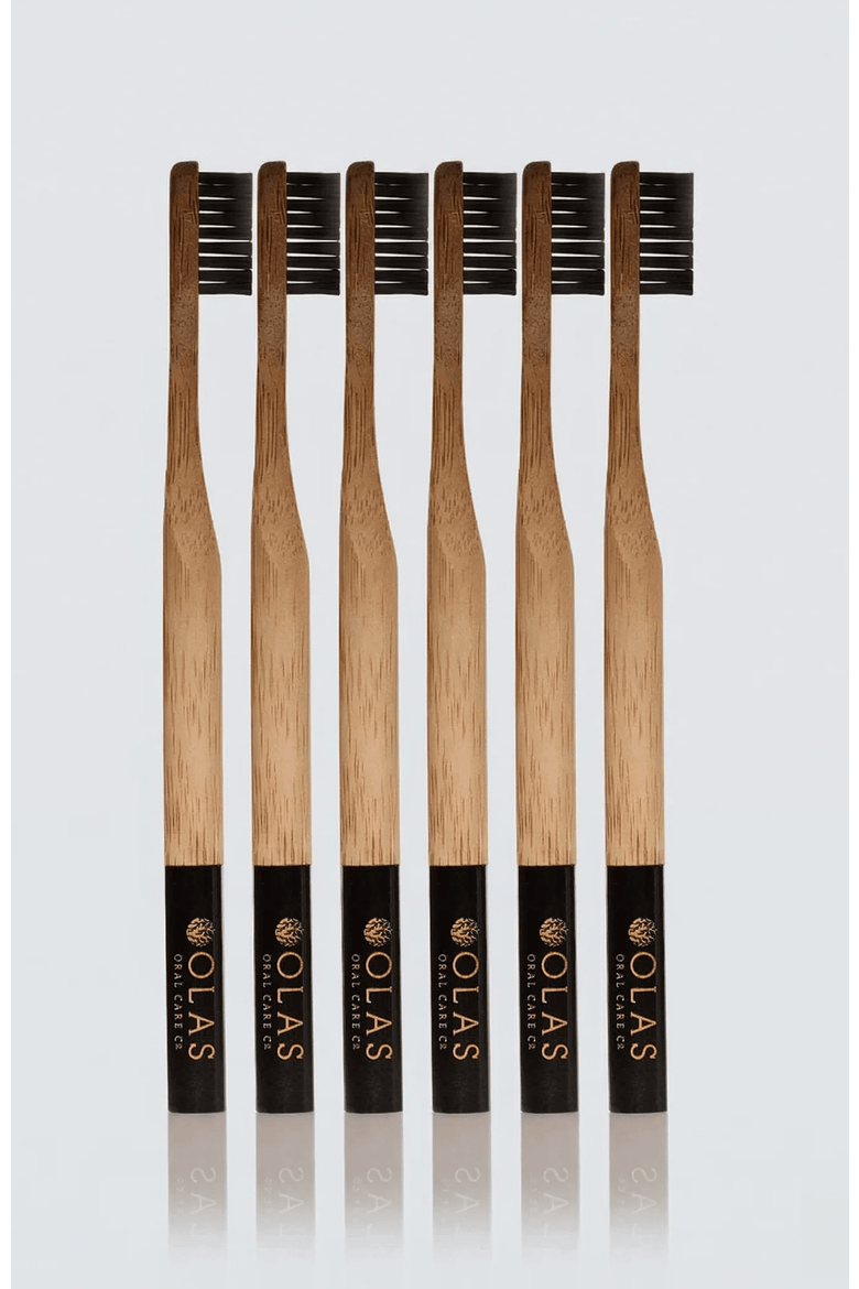 Natural Toothbrush 6-Pack, Main, color, Black