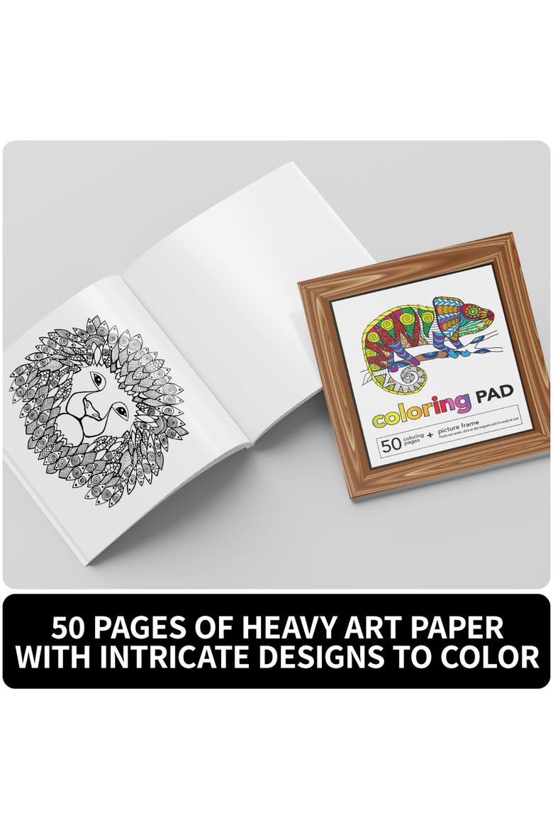 Spicebox Kits For Kids Creative Coloring, 50 Pages, Arts & Crafts, 14Pc, Kids, Alternate, color, Multicolored