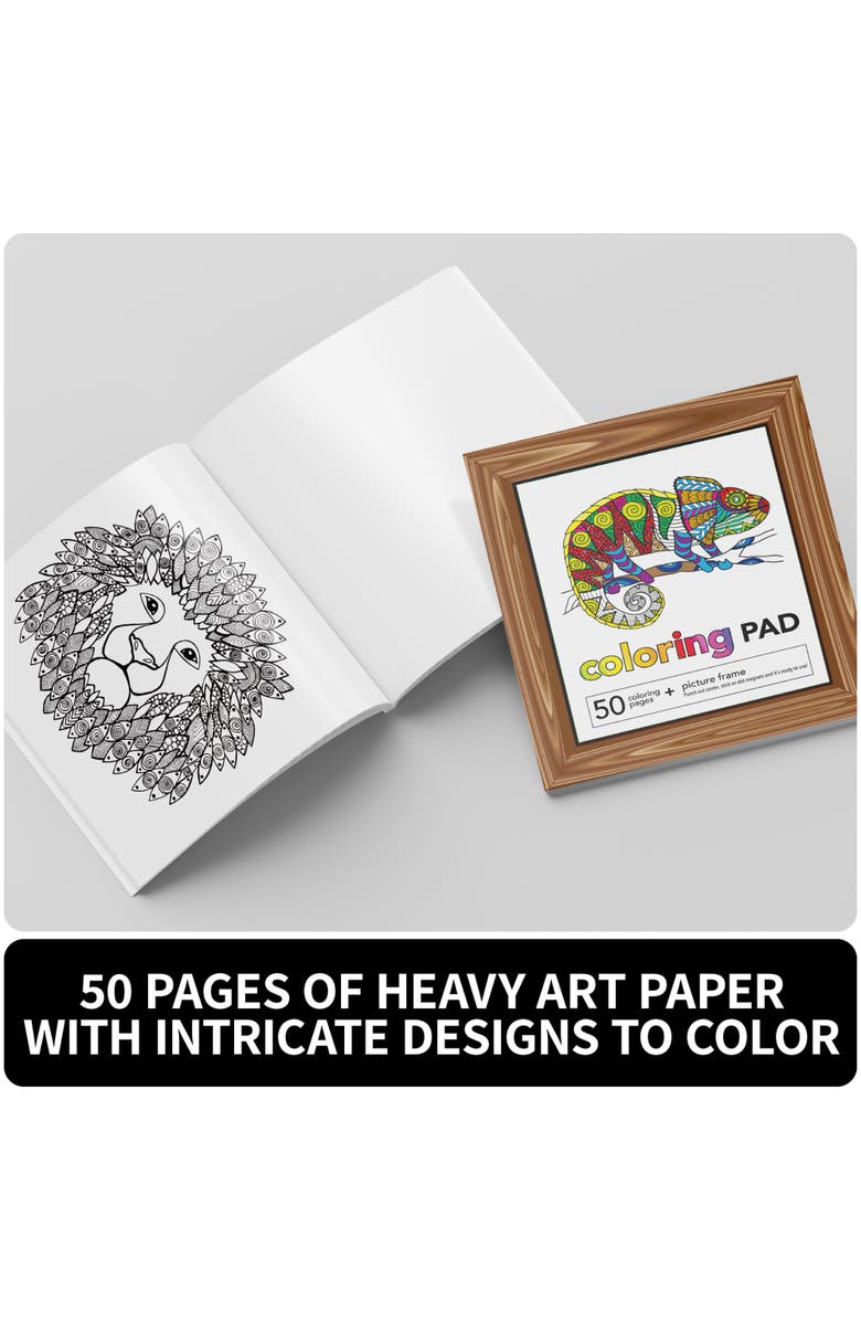 Kits For Kids Spicebox Kits For Kids Creative Coloring, 50 Pages, Arts & Crafts, 14Pc, Kids, Alternate, color, Multicolored