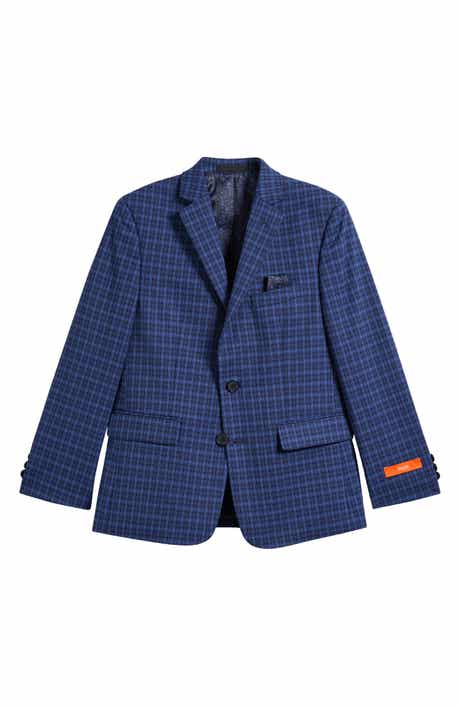 Kids' Navy Check Sport Coat