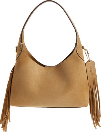 ★新作★【COACH】BROOKLYN 23 SUEDE FRINGE SHOULDER BAG Coach Fringe Brooklyn 23 Suede Shoulder Bag
