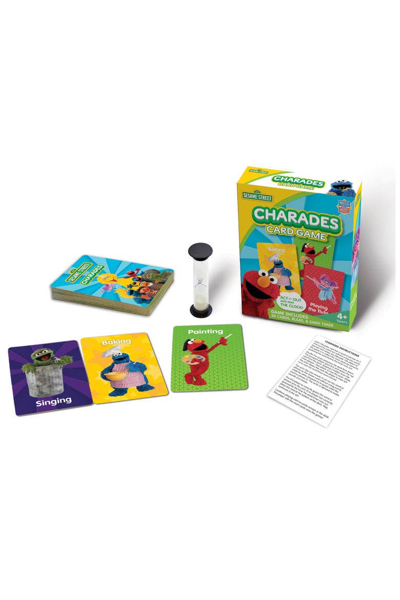 Sesame Street Charades Card Game, Alternate, color, Multicolor