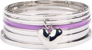 Capelli New York Kids' Heart Bangle Bracelets