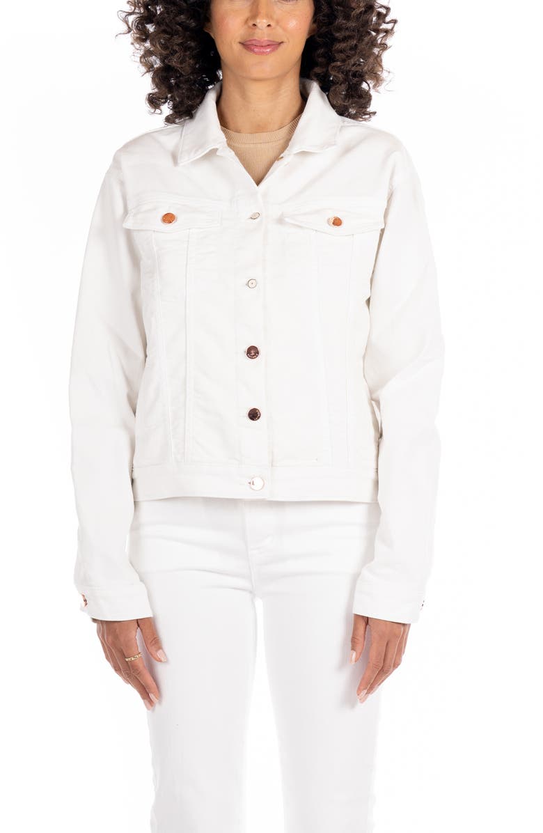 Fidelity Denim Highway Star Jacket, Alternate, color, Magnolia White