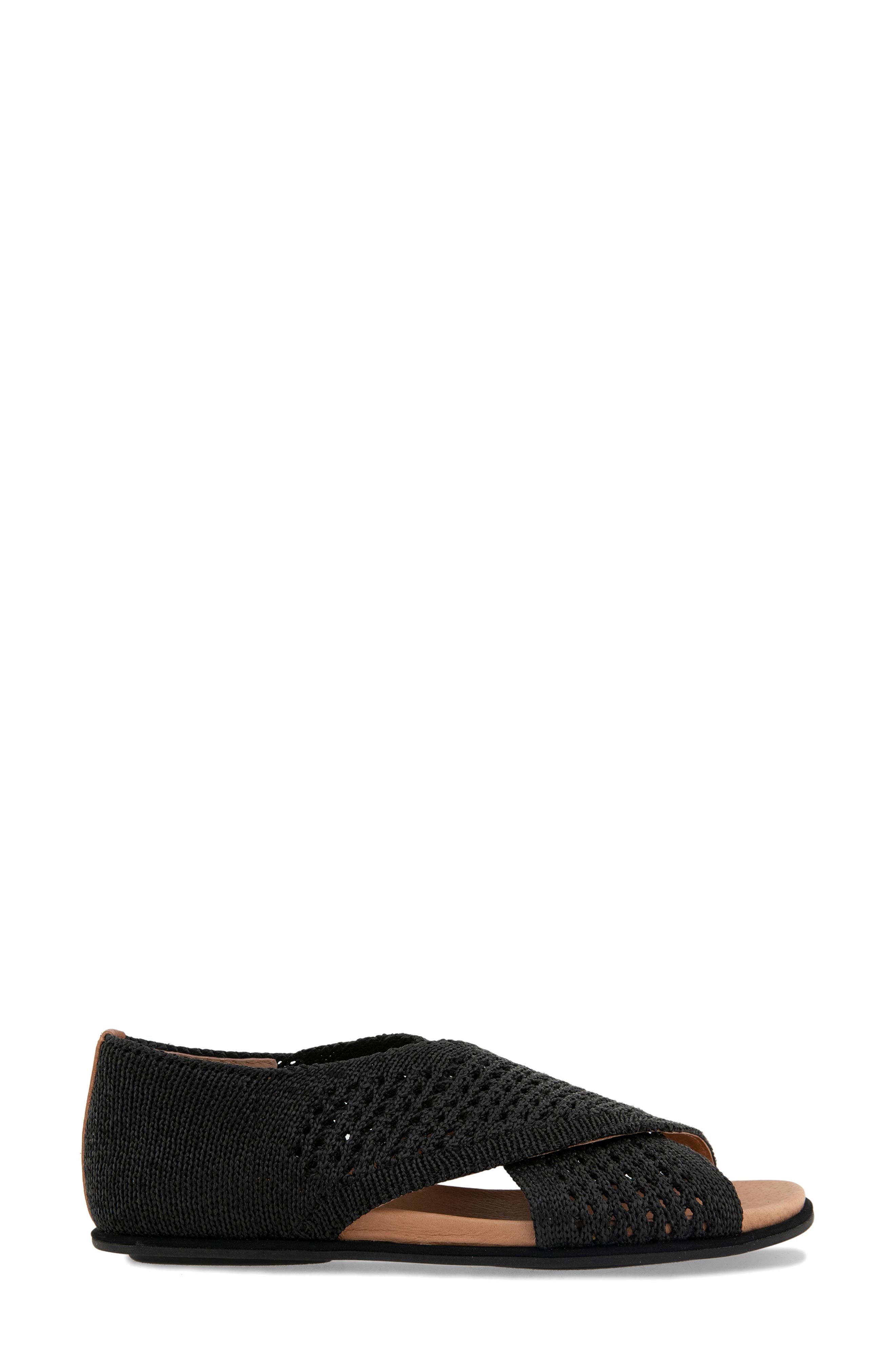 Gentle Souls Laniey Sandal, Alternate, color, Black Knit