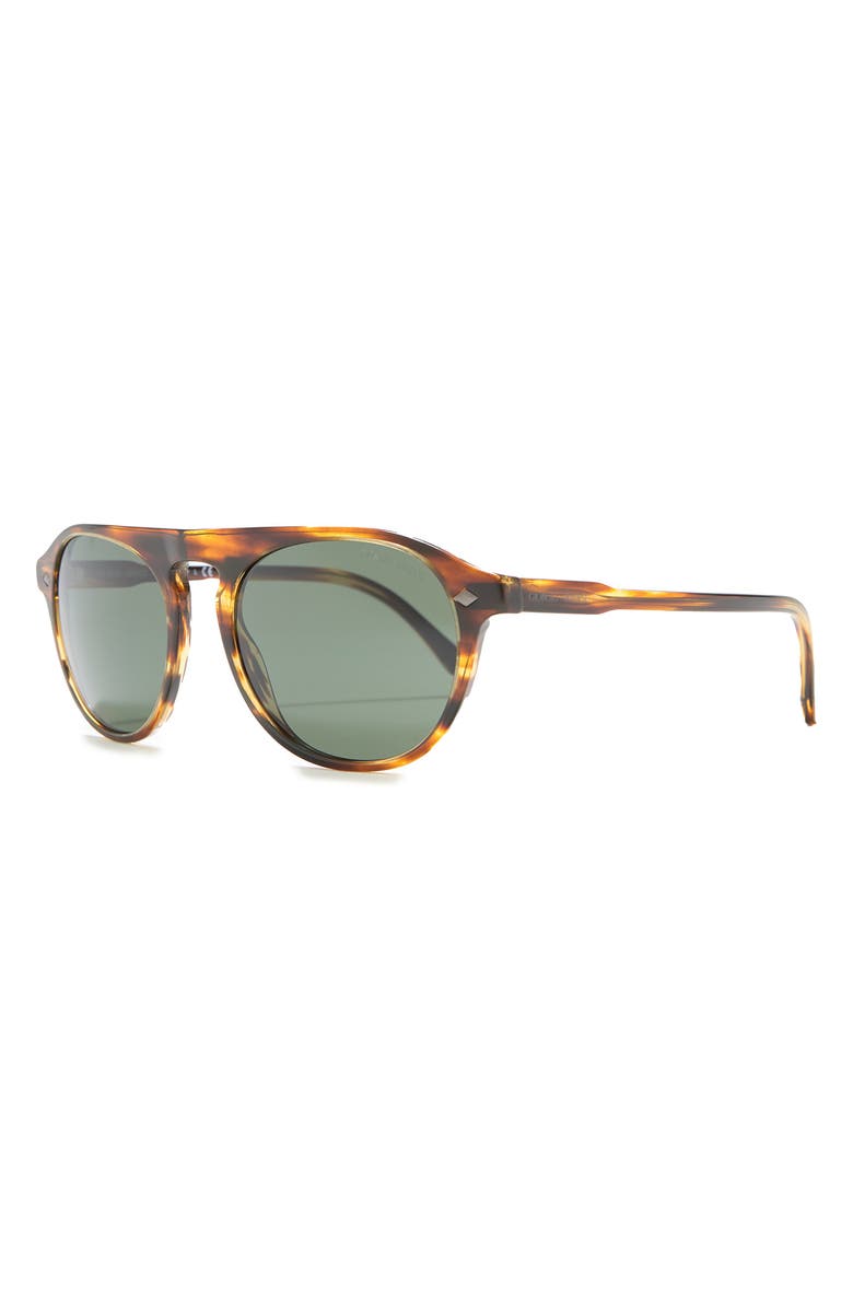 Giorgio Armani 53mm Modified Aviator Sunglasses, Alternate, color, 