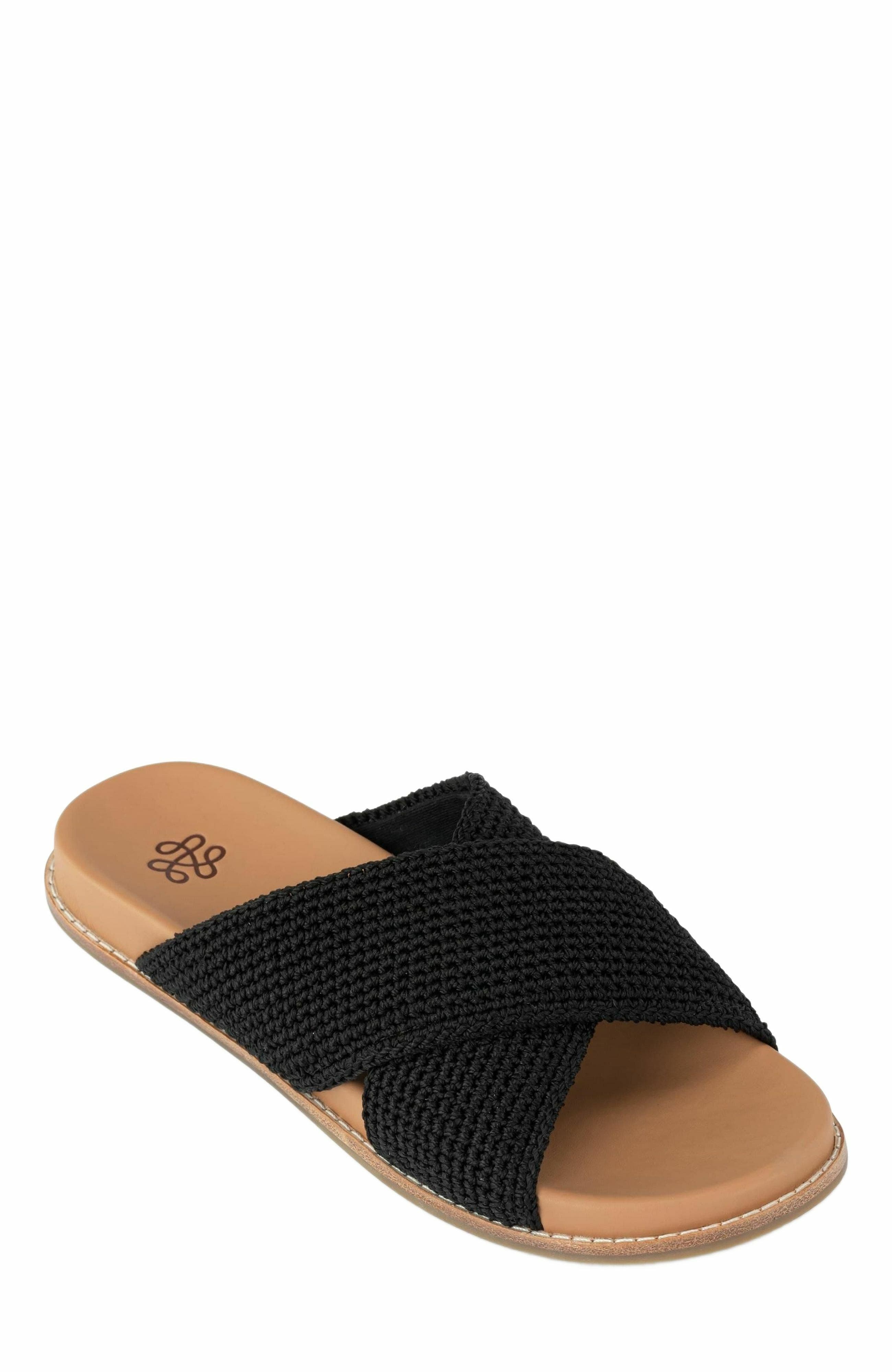 The Sak Penelope Slip On Sandal, Alternate, color, Black