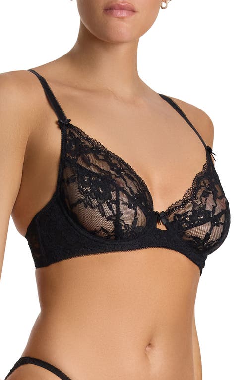 Hanky Panky Stephanie Frou Frou Underwire Bra In Black