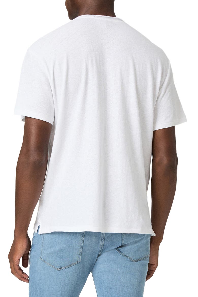 Monroe Linen & Cotton T-Shirt, Alternate, color, FRESH WHITE