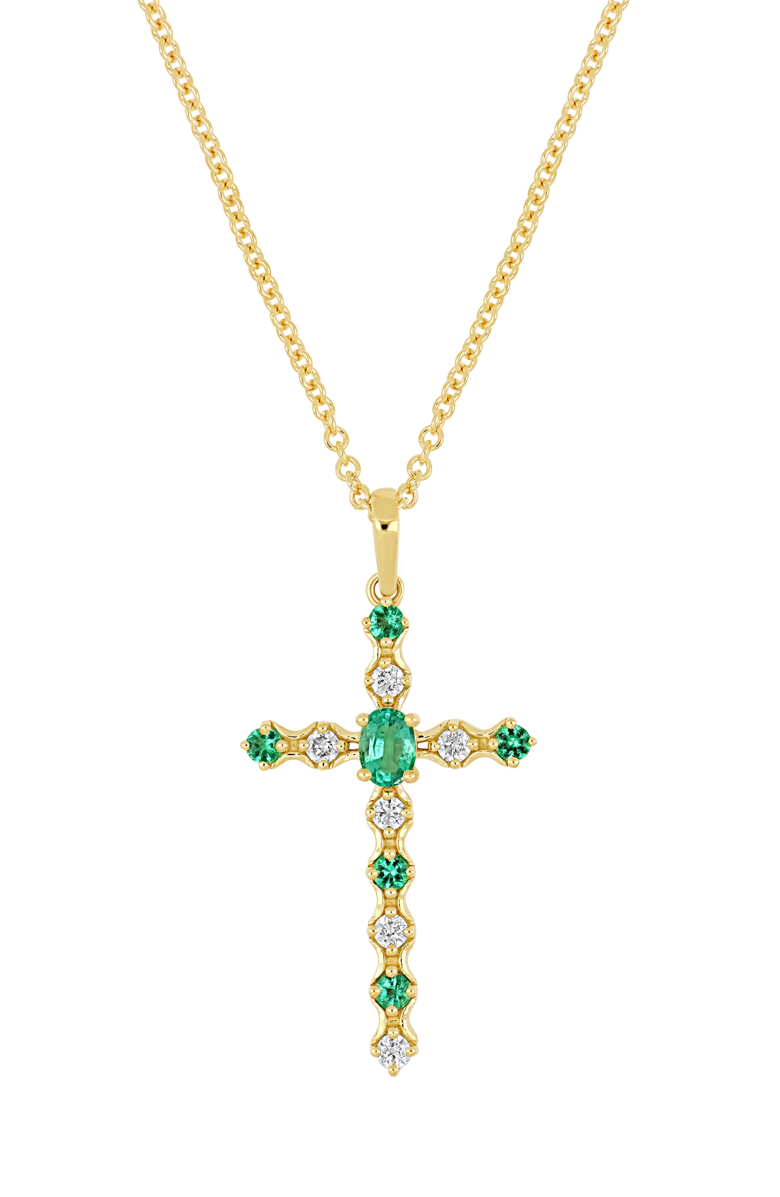 18K YELLOW GOLD EMERALD