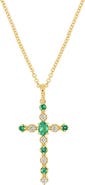 Bony Levy El Mar Diamond & Gemstone Cross Pendant Necklace