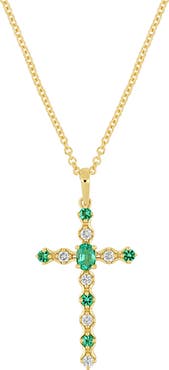 Bony Levy El Mar Diamond & Gemstone Cross Pendant Necklace