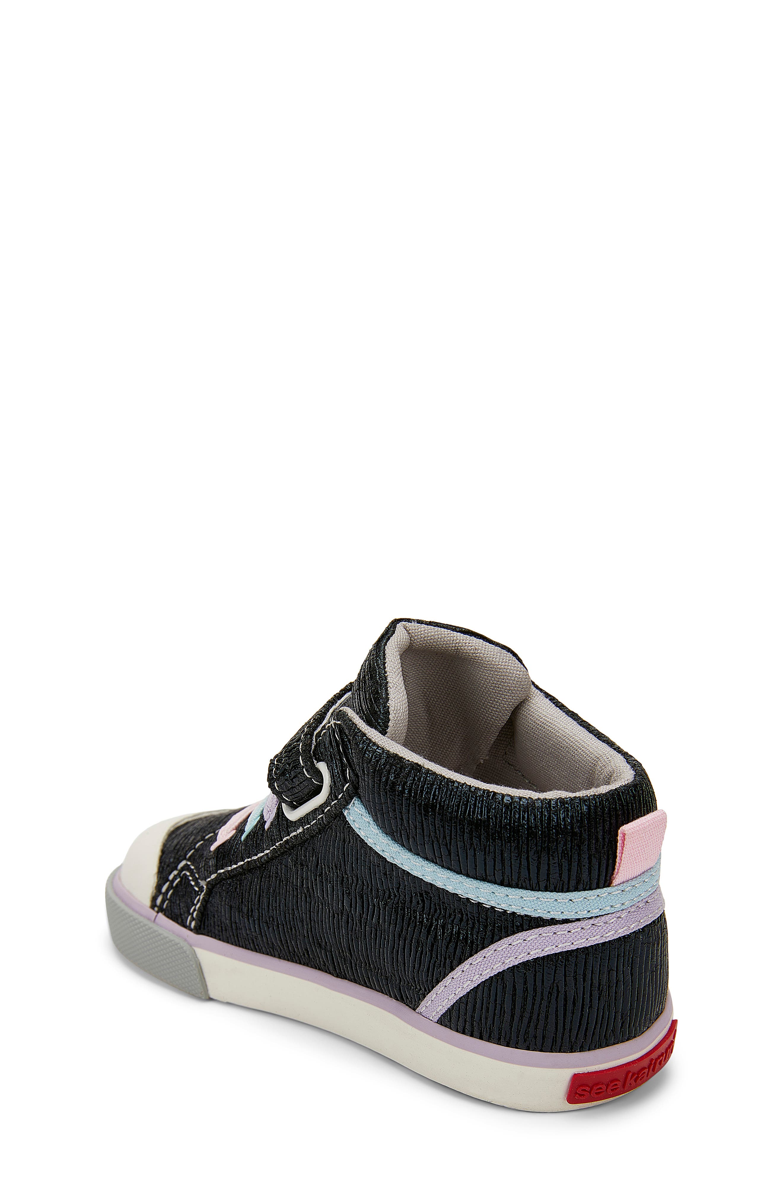 Peyton High Top Sneaker, Alternate, color, BLACK SHINE