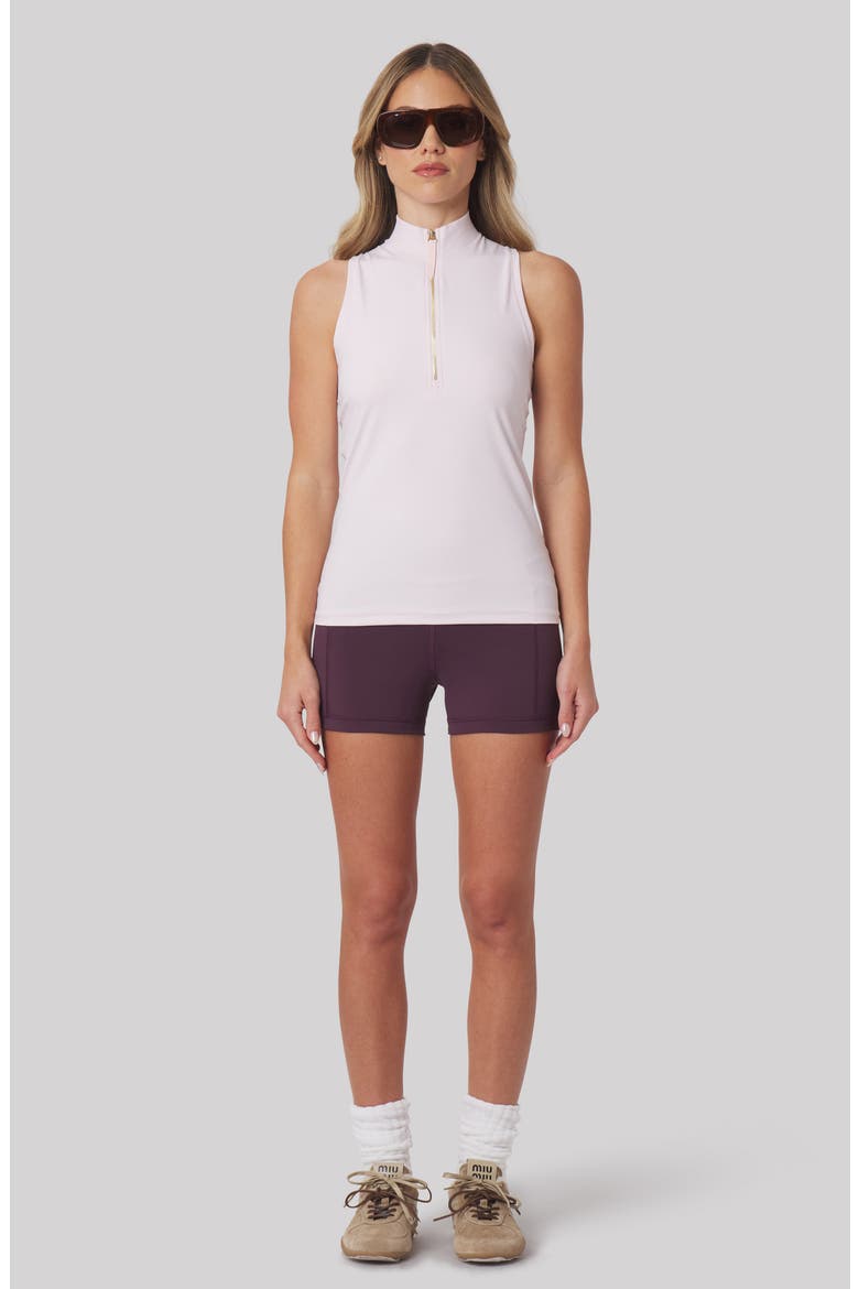 Tabitha Quarter Zip Performance Top, Alternate, color, PETAL PINK