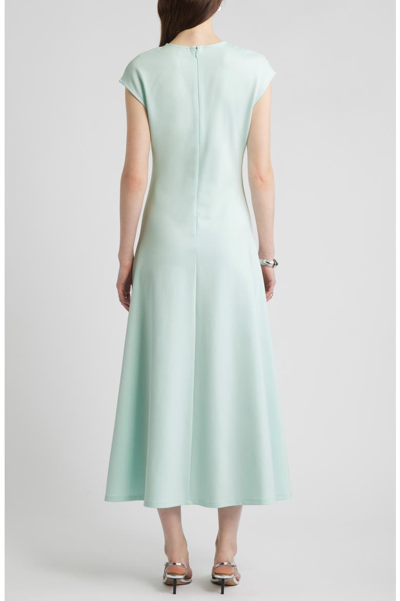 Cap Sleeve Fit & Flare Dress, Alternate, color, BLUE SPIRIT