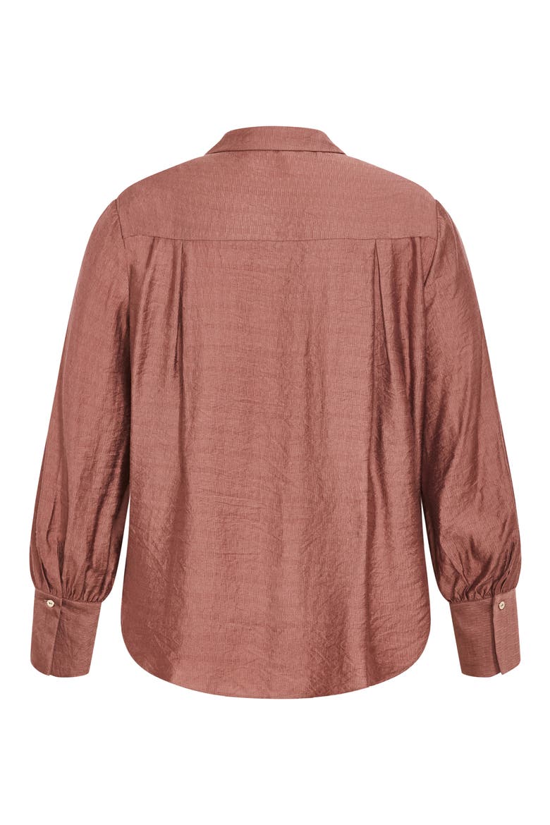 Rosabella Satin Shirt, Alternate, color, ROSEBERRY