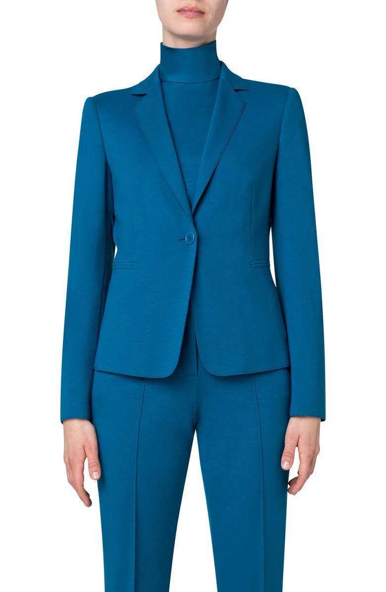 Akris punto Jersey Blazer, Main, color,