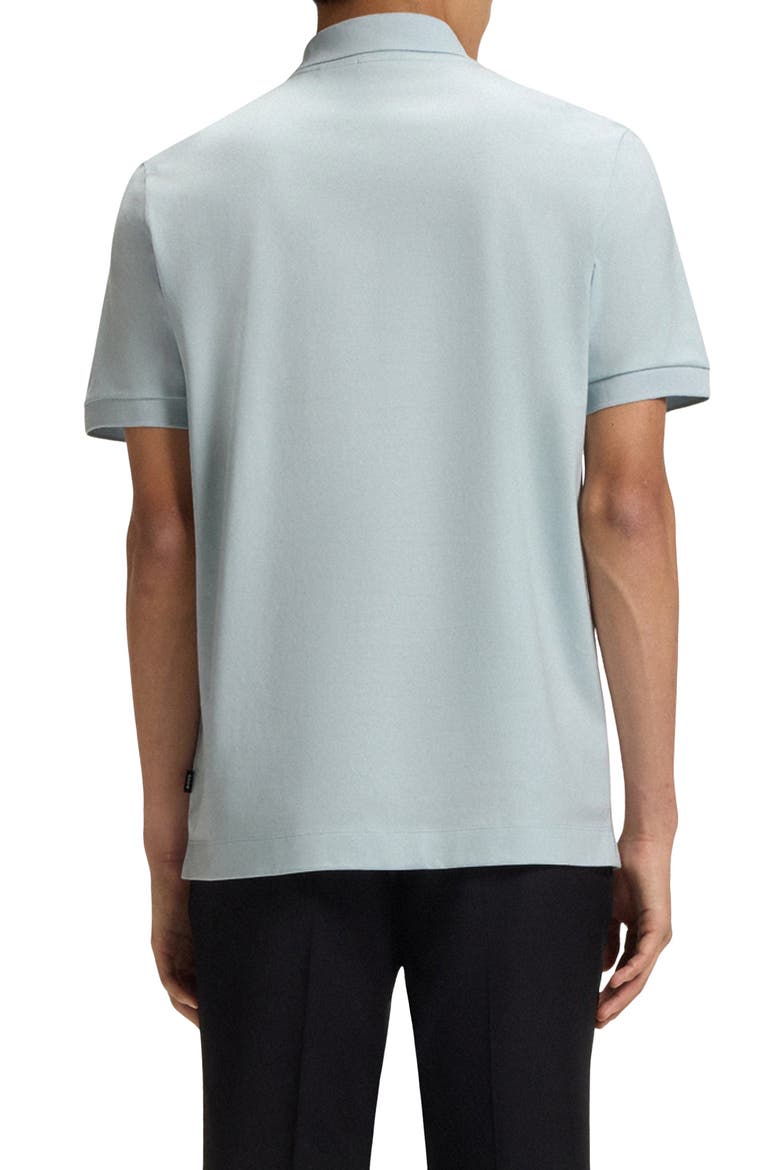 Paras Quarter Zip Cotton Polo, Alternate, color, OPEN BLUE