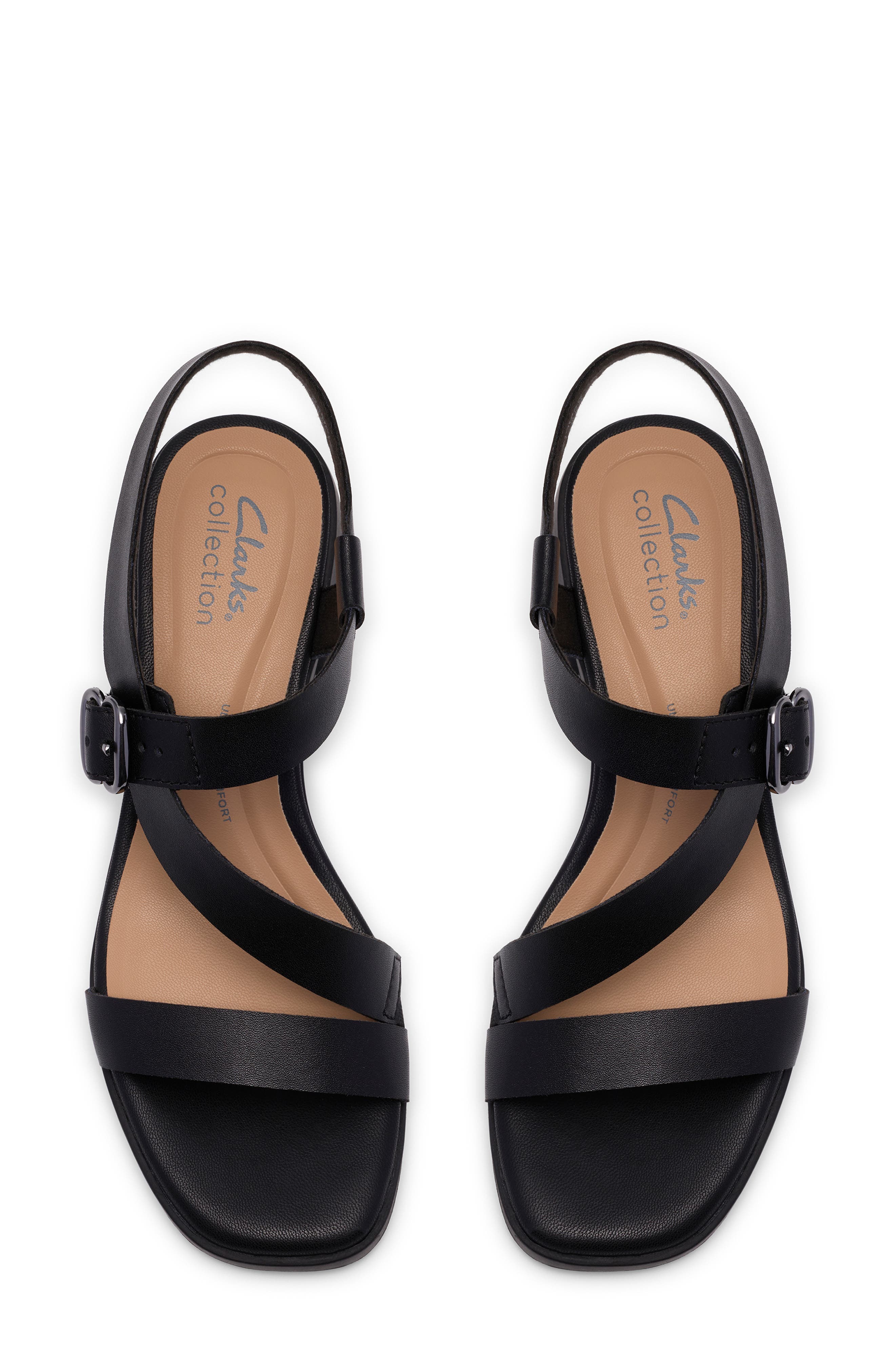 Clarks<sup>®</sup> Jaylan Sol Sandal, Alternate, color, Black Leather