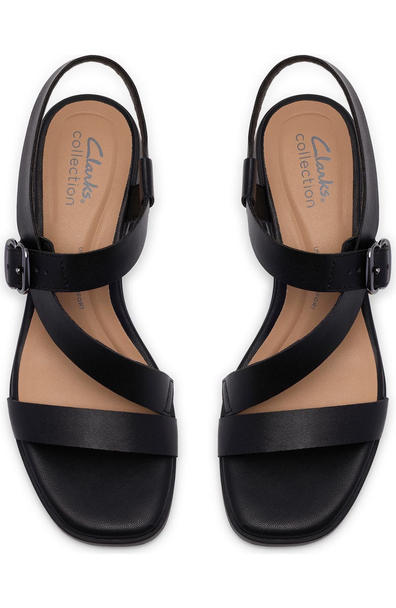 Clarks<sup>®</sup> Jaylan Sol Sandal, Alternate, color, Black Leather