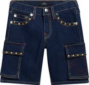 True Religion Kids' Cargo Denim Shorts