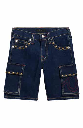 True Religion Kids' Cargo Denim Shorts