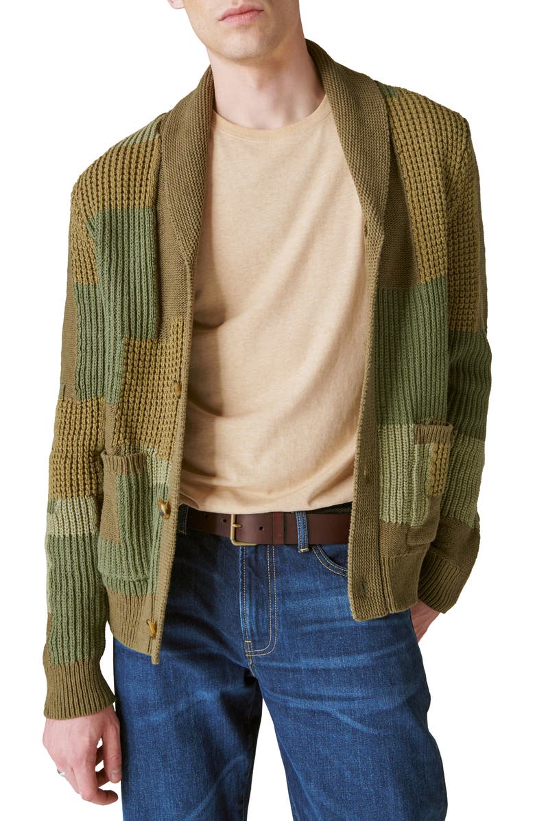 Lucky Brand Patchwork Cardigan, Main, color,
