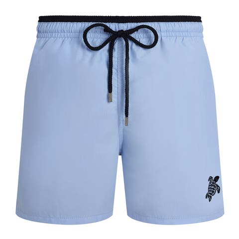 Men's Solid Bicolor Swim Shorts
