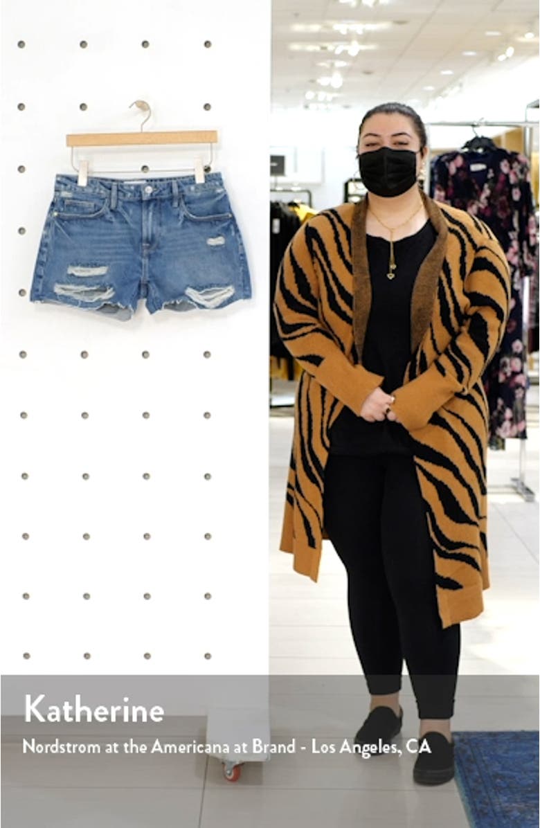 Le Grand Garcon High Waist Denim Shorts, sales video thumbnail