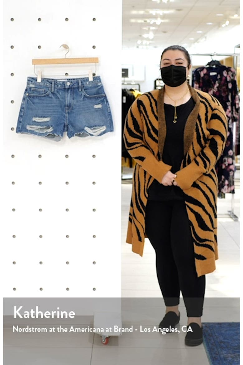 Le Grand Garcon High Waist Denim Shorts video