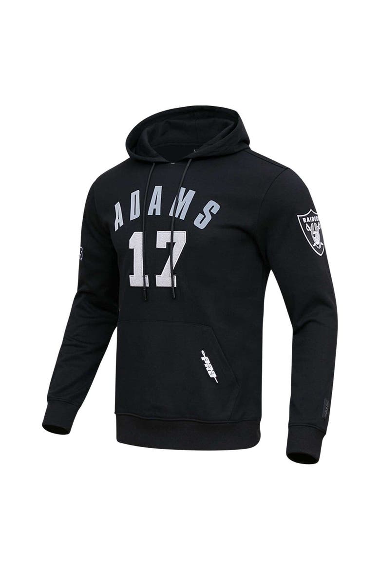 Men's Pro Standard Davante Adams Black Las Vegas Raiders Player Name & Number Pullover Hoodie, Alternate, color, Black