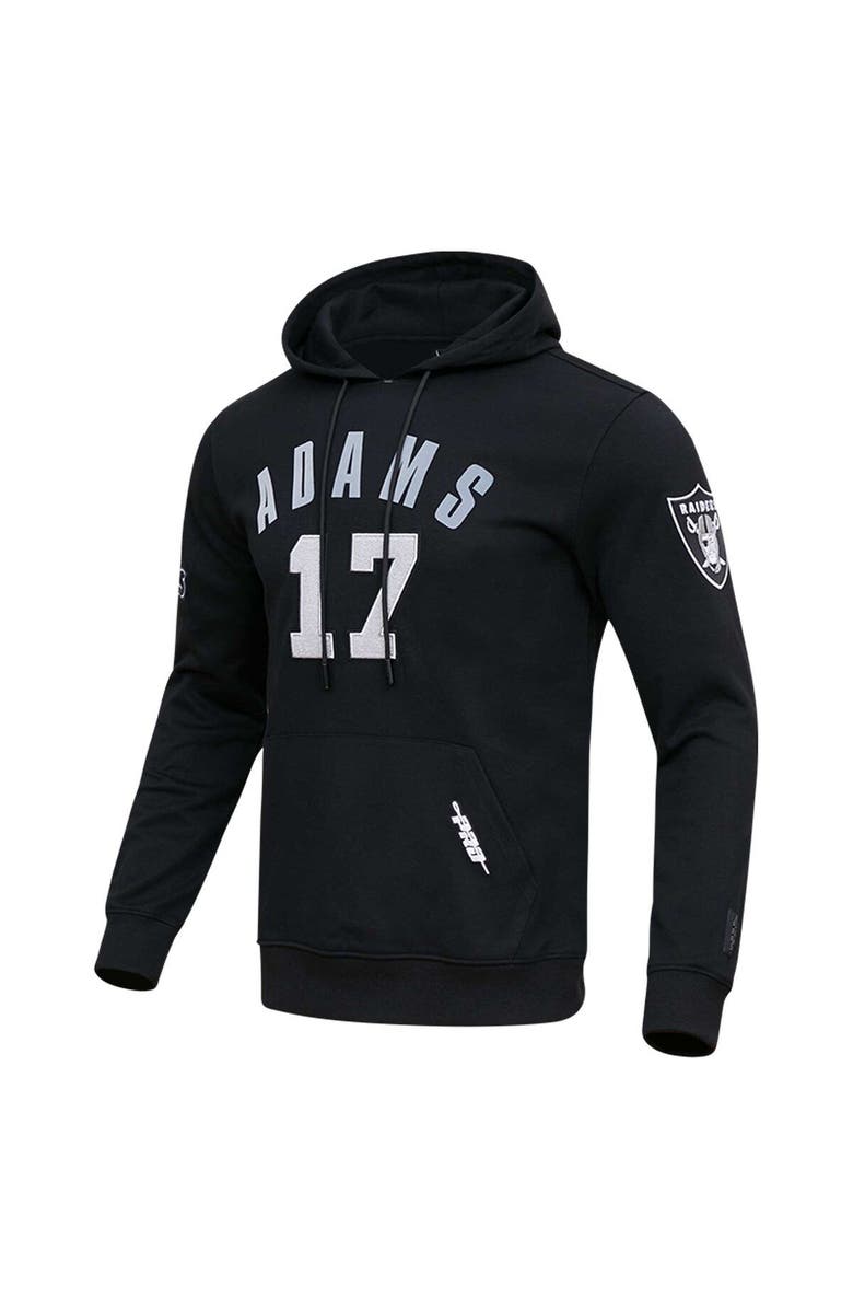 PRO STANDARD Men's Pro Standard Davante Adams Black Las Vegas Raiders Player Name & Number Pullover Hoodie, Alternate, color, 