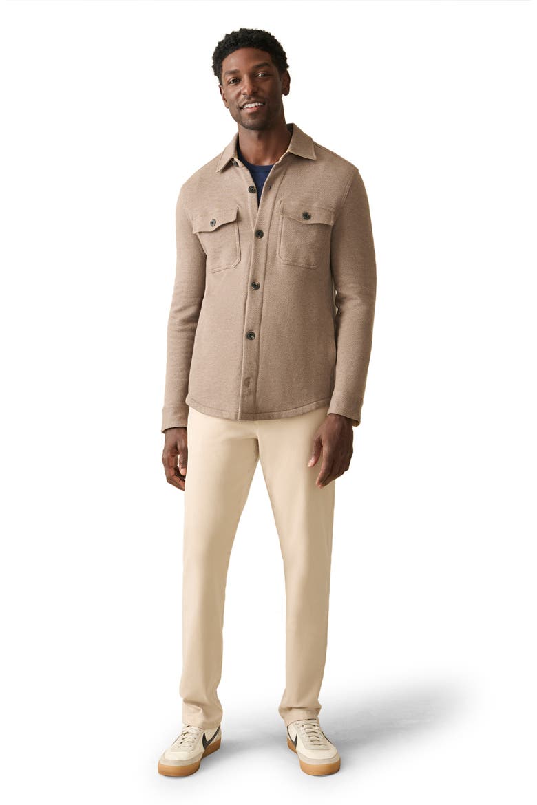 Inlet Knit Shirt Jacket, Alternate, color, WALNUT MELANGE