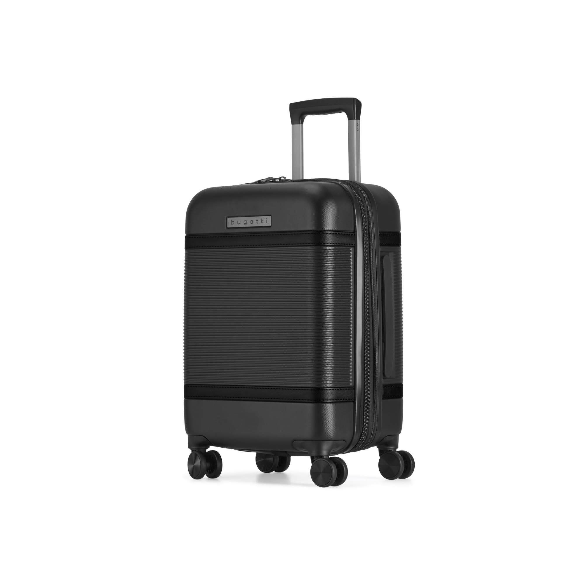 bugatti Wellington 3 Piece Hardside Luggage Set with TSA Lock, Alternate, color, Black