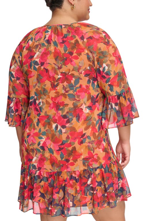 Vince Camuto Printed Chiffon Shift Dress